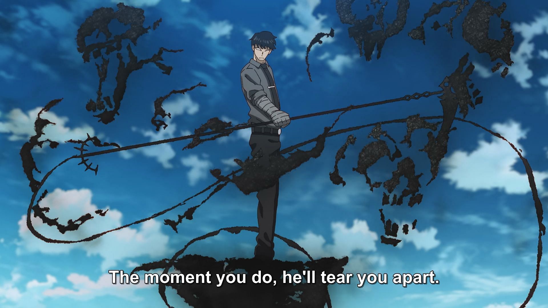 Kurono delivers the final blow to the Titan Infernal (Image via David Production)